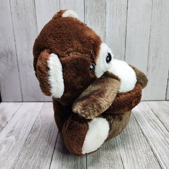 Vintage America Wego Bear Plush Holding Rabbit / Dog Stuffed Animals Toy 1982 - Picture 4 of 9